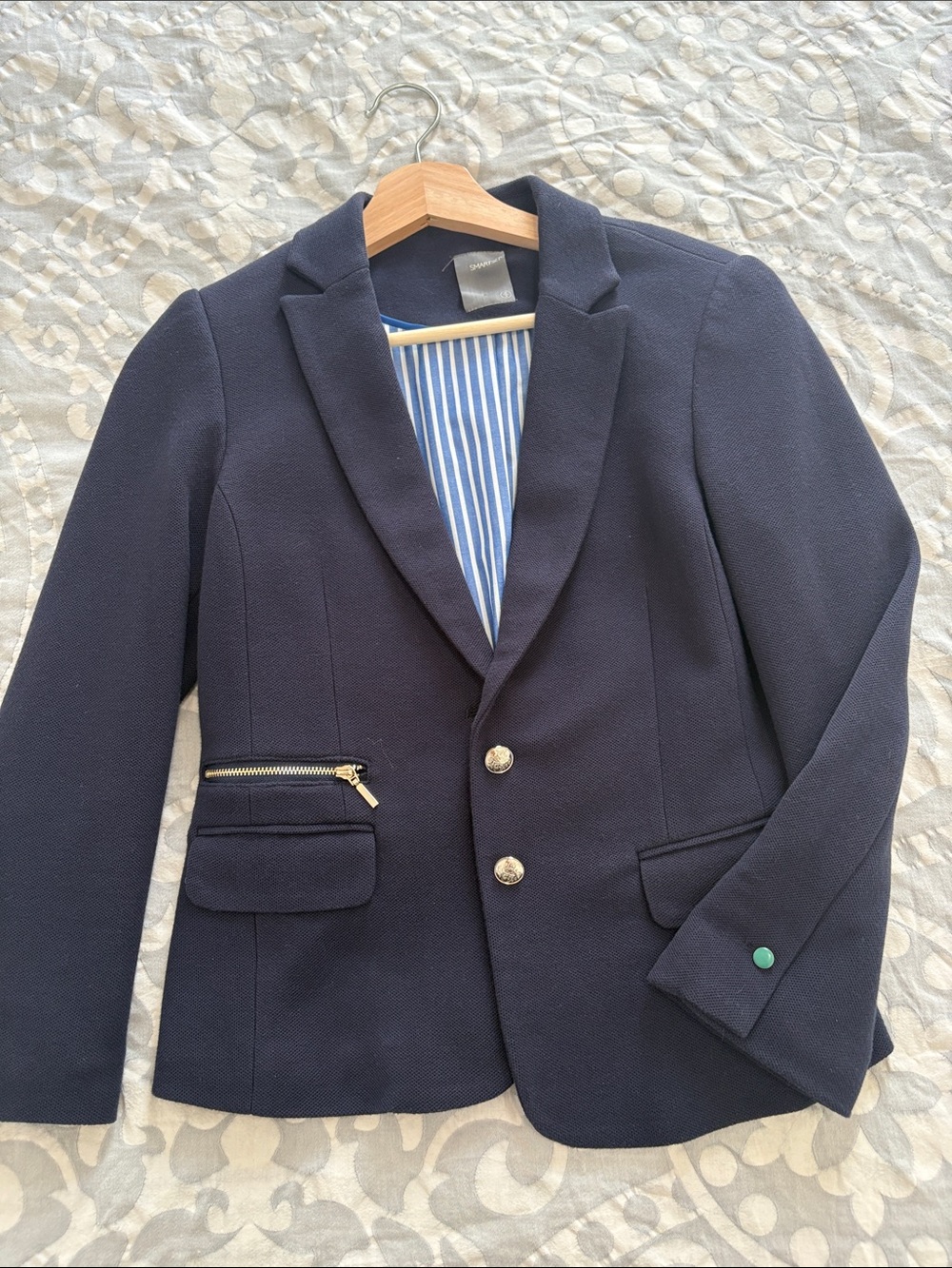 Smart set Navy Blazer Jacket with Gold Buttons